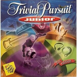 Trivial Pursuit Junior 5th Edition Board Family Game Age 8+ (SEALED BOX)